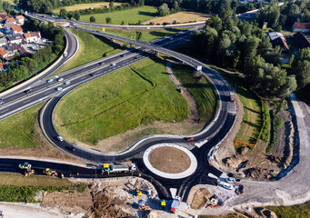construction of a roundabout