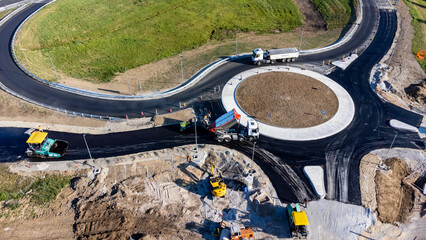 construction of a roundabout