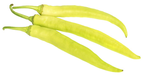 Green peppers isolated
