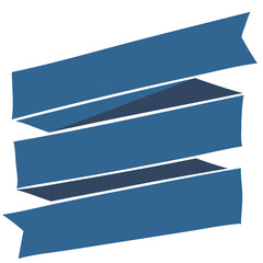 Ribbon for lettering in retro style