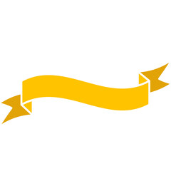 Ribbon for lettering in retro style