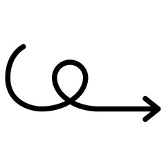 scribble right arrow