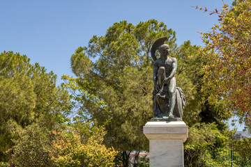 Fototapeta premium Statue of Theseus a Greek king of Athens