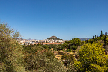 Fototapeta na wymiar View from Lycabettus Hill in Athens Greece