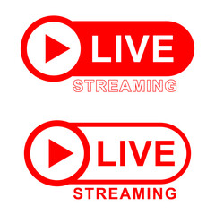 Vector illustration of live streaming icon