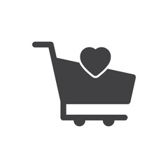 Shopping Cart With Love Icon
