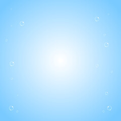 Bubbles blue background