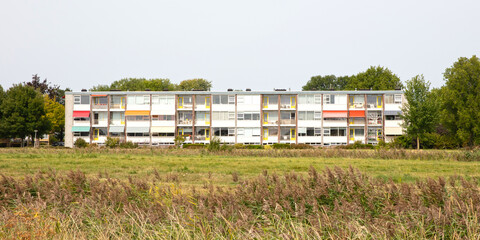 Fototapeta na wymiar Block of flats in the Netherlands