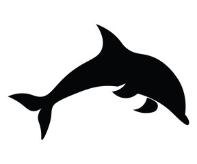 silhouette of a dolphin