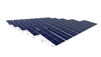 Lots of solar panels, sustainability and renewable energy concept, clean energy, 3d rendering.