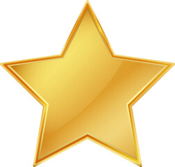 Golden star illustration