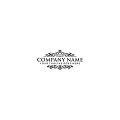 Vintage Elegant Logo Illustration In Isolated White Background