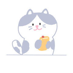 Cat and their free time
