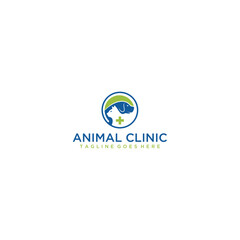 Pet care logo design. Pet shop and Veterinary logo concept. Vector logo template