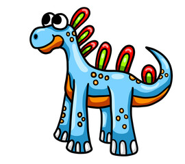 Stylized Cute Funny Dinosaur