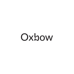 Oxbow logo or wordmark design
