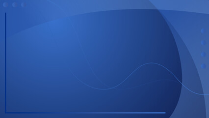 Abstract blue background with geometric memphis style