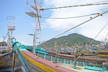 fishing boats in port