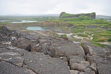 landscape with rocks