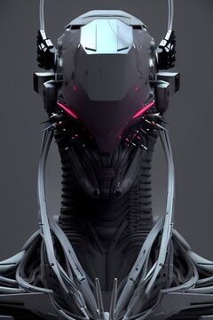 Alien cyborg android