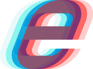 Fototapeta premium linear letters alphabet italic font style