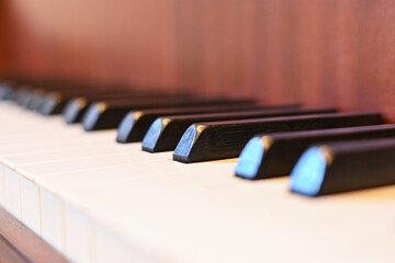 グランドピアノの鍵盤