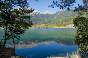Lake Doxa is an artificial lake at an altitude of 900 meters, located in Ancient Feneos of Korinthia. Greece