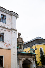 Old european classic street architecture