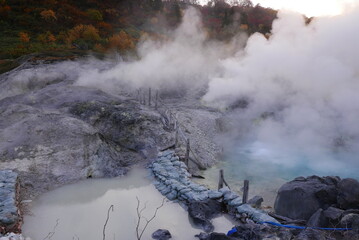Tamagawa Hot Spring, Tamagawa onsen is a hot spring located in the city of Semboku, Akita in northern Japan.