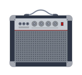 Amplifier vector illustration, isolated on white background. Amplifier icon. Color illustration.