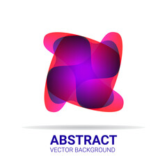 Abstract fluid symbol. Blur gradient colors logo with soft transition effect. Modern futuristic colorful shape pattern. Vector design element