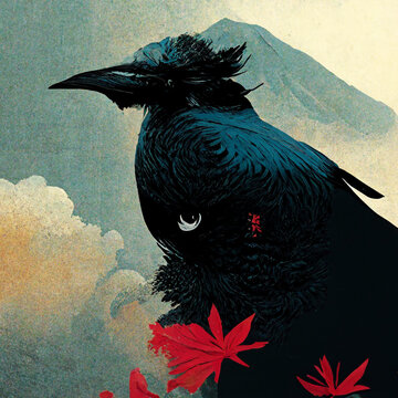 和風カラス