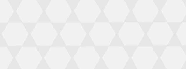Obraz premium Abstract white and grey geometric hexagon background with shadow. Hexagonal pattern background. Vector illustration.