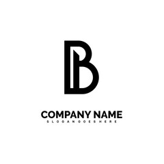 Modern initial BB logo letter simple and creative design concept