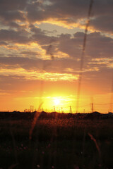 Naklejka premium 秋の朝焼け