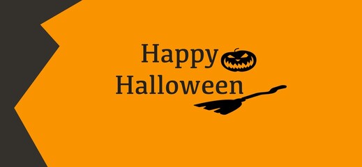 Halloween theme banner or background