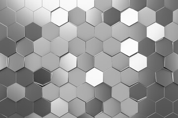 Fototapeta premium Futuristic and technological hexagonal background. 3d rendering