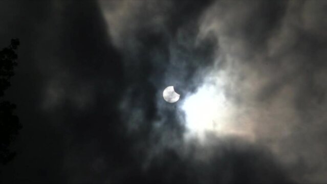 25 October 2022 partial solar eclipse from Padua, Italy