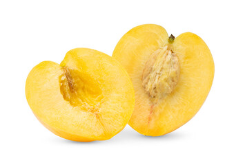 Nectarinec slice isolated on transparent png