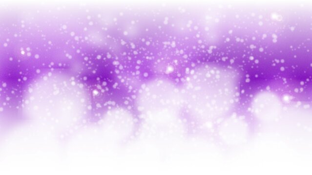 sparkling or twinkle snowly purple shiny bubbles abstract background.
