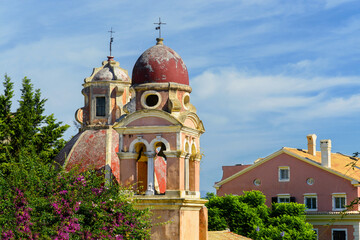 Tenedos Church. The Church of Our Lady of Tenedos. Old town. Kerkyra. The island of Corfu. Greece.