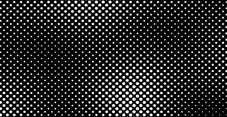 Abstract black and white gradient halftone dotted background. Monochrome pop cartoon comic motion pattern. Retro, Vintage Style.