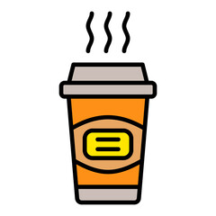 Hot Drink Filled Line Icon
