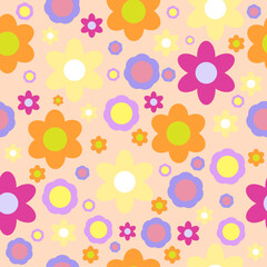 seamless pattern with flowers