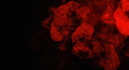 Red smoke stage studio. Abstract fog texture.