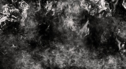 Smoke texture overlays on islotaed background. Misty fog background effect