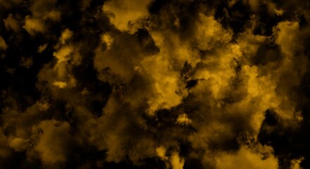 Panoramic fog mist texture overlays. Abstract yellow smoke isolated background for effect, text or copyspace .