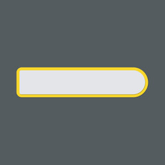 Obraz premium White and Yellow Button Text Box 11