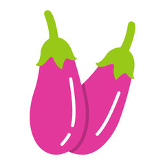 Eggplant Flat Icon