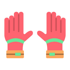 Gloves Flat Icon